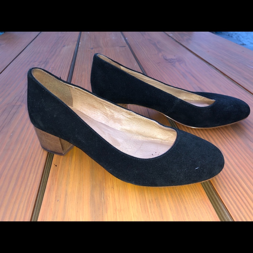 Madewell Suede Block-Heel Size 7.5